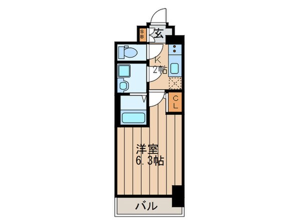 ﾌﾟﾛｳﾞｨｽﾀ新大阪ｲｰｽﾄｹﾞｰﾄの物件間取画像